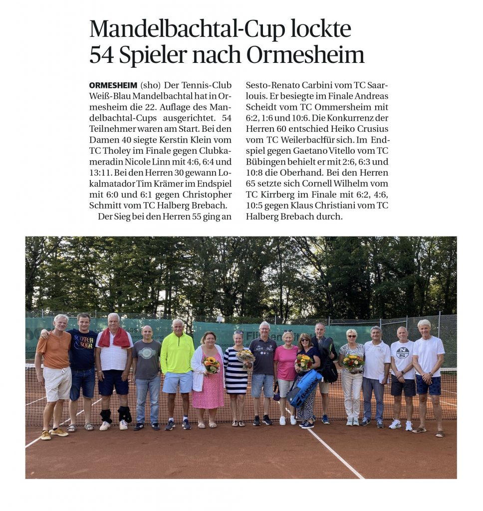 SZ-Bericht Mandelbachtal-Cup 24